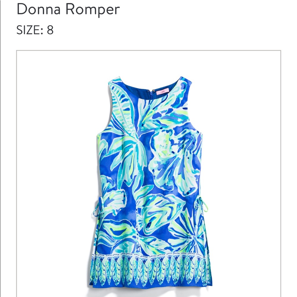 Lily Pulitzer Donna Romper Size 8